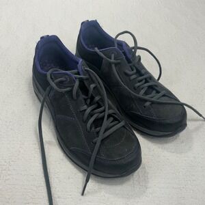 Dansko 4202100240 Womens Black Purple Leather Suede Walking Sneakers Size 41